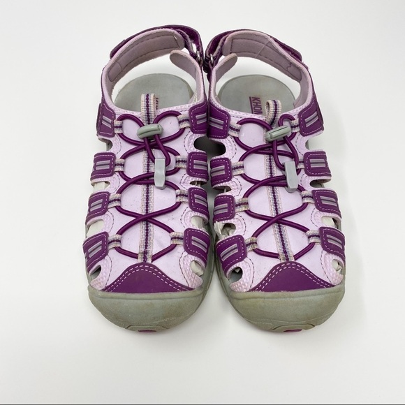 Khombu Sandy Kids Active Sandal Closed Toe.  Purple/Pink. Youth Size 3 - Picture 1 of 9